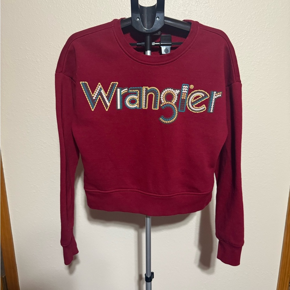 Wrangler Burgundy‎ Sweatshirt with Logo